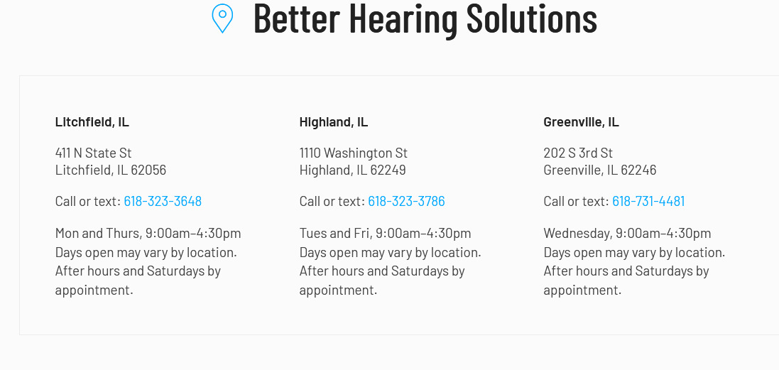 Better Hearing Solutions Greenville, IL
